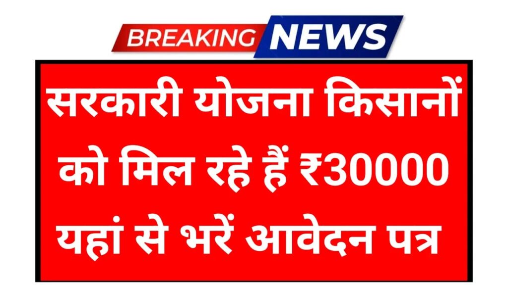 Kisan subsidy 30000